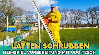 Latten Schrubben - Udo Tesch bereitet ein Heimspiel vor I Udo & Wilke