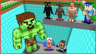 IF YOU DIE, YOU FALL INTO THE PIT OF THE SUPER POOR FAMILY! 😱 - Minecraft