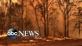 Wildfires rage out of control in Australia, prompting evacuations and rescues | ABC News