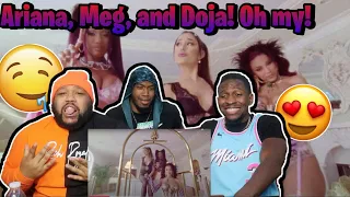 Ariana Grande - 34+35 Remix (feat. Doja Cat and Megan Thee Stallion) (Official Video) REACTION!!