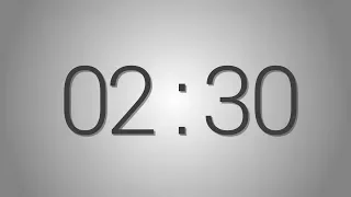 2 Minutes and 30 seconds countdown Timer - Beep at the end | Simple Timer (two min and half)