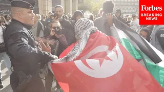 Paris Pro-Palestinian Rally Interrupted By Police After Pro-Palestinian Rallies Banned By Government