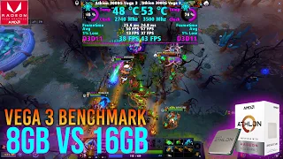 Dota 2 2024 Athlon 3000g Benchmark Test - 8gb vs. 16gb 3200mhz