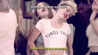 Miley Cyrus   We Can't Stop Sub Español + Lyrics Official Video1