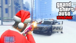 GTA 5 Online - LEAKED Snow & Christmas DLC! Cops & Crooks DLC! (GTA V PS4 Gameplay)