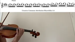 Vivaldi Spring (Primavera) violin tutorial/sheet music/close up/accompaniment/performance tempo