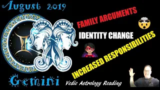 Gemini August 2019 Predictions | Vedic Astrology | Thor Sandalwood