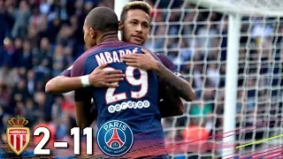 Monaco vs PSG 2:11 - All Goals and Extended Highlights RESUMEN (Last 3 Matches) HD