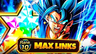 UNSTOPPABLE FUSION COMBO!!! LR AGL Vegito Blue 100% Max Links Showcase | Dragon Ball Z Dokkan Battle