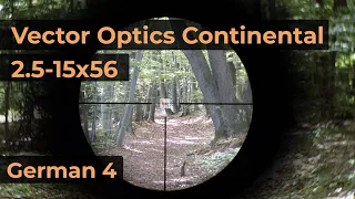 Vector Optics Continental 2.5-15x56 Reticle German 4 | Optics Trade Reticle Subtensions