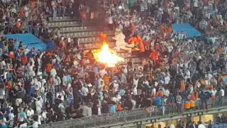 PSG OM Les marseillais mettent le feu au stade de france finale coupe de france