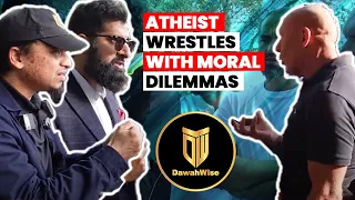 Atheist Wrestles With Moral Dilemmas | Mansur & Zeeshan | Speakers Corner