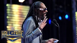 Snoop Dogg reacts to taking his place in the Celebrity Wing: WWE Hall of Fame 2016 on WWE Network