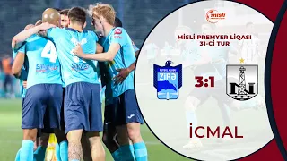 Zirə 3:1 Neftçi | Misli Premyer Liqası, 31-ci tur | İCMAL