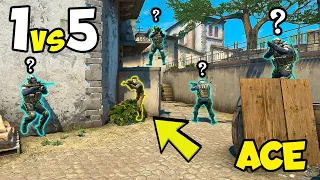 EPIC ACE AND 1 VS 5 CLUTCH - CSGO PRO HIGHLIGHTS #9