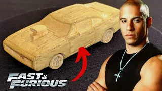 Wood Carving Dom Toretto’s Dodge Charger R/T – Fast and Furious Woodworking