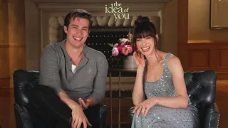 THE IDEA OF YOU Interview! Anne Hathaway & Nicholas Galitzine Talk ARSENAL FC & Memorable Auditions!