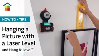 How to hang pictures with Hang & Level and Suregrip laser level