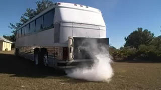 EPIC Best near fail cold start Detroit Diesel smoke show MCI MC9 bus