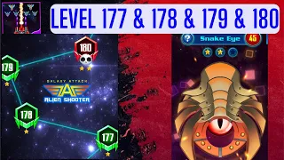 Alien Shooter Level 177 178 179 180 | Galaxy Attack Premium | Boss 45 Snake Eye By Zambario Gamers