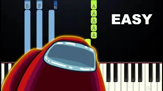 LIES - Among Us Animated Song Rockit Gaming Dan Bull (EASY Piano Tutorial)