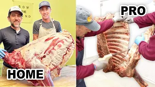 At Home Butchery vs. Pro Butchery Grass Fed Steer