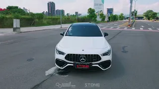 Mercedes-Benz X118 M139 CLA45s AMG with Stone Exhaust Eddy Catalytic DP + Catback Valvetronic System