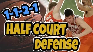 1-1-2-1 Half Court Press Basketball Defense