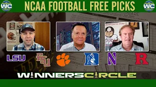 College Football Week 1 Free Picks: Northwestern @ Rutgers, LSU @ Florida St & Clemson @ Duke