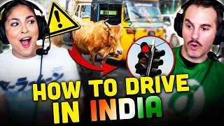 How to Drive in India REACTION! | India's Unofficial Road Rules | Karl Rock