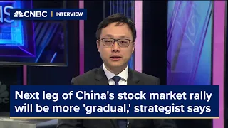 Next leg of China's stock market rally will be more 'gradual,' strategist says