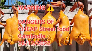 🦘 🇦🇺 🇰🇭 WARNING ⚠ ON THE DANGERS OF CHEAP STREET FOOD IN PHNOM PENH CAMBODIA AND ASIA, Plus Extra