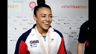 Ellie Downie (GBR) Interview 2019 Worlds Stuttgart - Vault Final