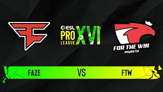 FaZe vs. FTW - Map 2 [Overpass] - ESL Pro League Season 16 - Group B