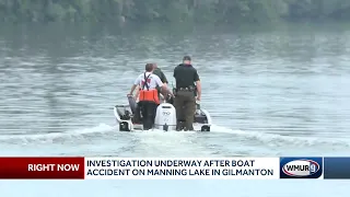 Marine Patrol investigate boat accident in Gilmanton