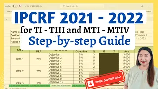 HOW TO ANSWER IPCRF 2021-2022: EDITABLE TEMPLATE