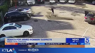 West Hollywood armed robbery captured on surveillance video