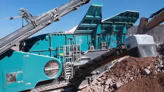 Trakpactor 550SR impactor mobile crushing in the UK