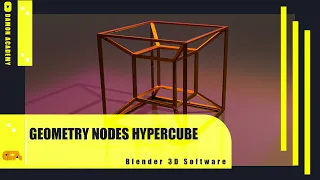 Geometry Nodes Tutorial in Blender Hyper Cube  #blender #blender3d #blendertutorial