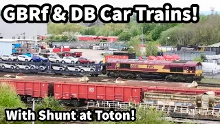 GBRf & DB Ford & Toyota CAR TRAINS with Shunting at Toton!