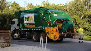 New WM CNG McNeilus Rear Loader Garbage Truck on Trash