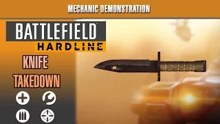 Battlefield Hardline Mechanic Demonstration - All Knife Takedown Animations