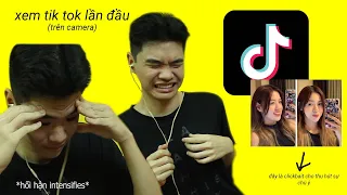 REACT VỚI TIK TOK NGẪU NHIÊN MÀ BẠN MÌNH GỬI CHO MÌNH (bởi vì tik tok = views?)