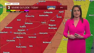 Severe storms return this afternoon and evening