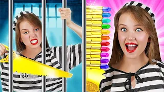 MAKE-UP INS GEFÄNGNIS SCHMUGGELN || Lustige DIY-Tricks — Bring alles überall hin || 123 GO! TRENDS