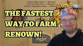 The FASTEST Way to Farm Renown for Mythic Boss Rush! (Hearthstone Mercenaries)