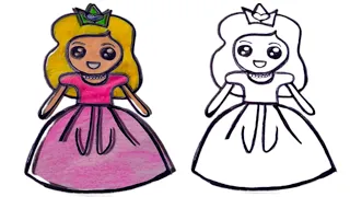 How To Draw Princess | How To Draw A Girl | Princess | Drawing for kids