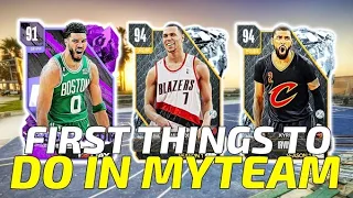 FULL STARTER GUIDE IN MYTEAM WITHOUT SPENDING MONEY! FIRST THINGS YOU SHOULD DO! NBA 2K24 MYTEAM