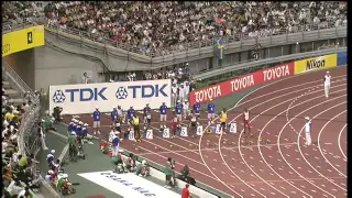 Men's 100m semi-finals - Osaka 2007 - 50 fps