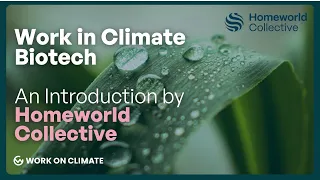 Work on Climate X Homeworld Collective - Work in Climate Biotech